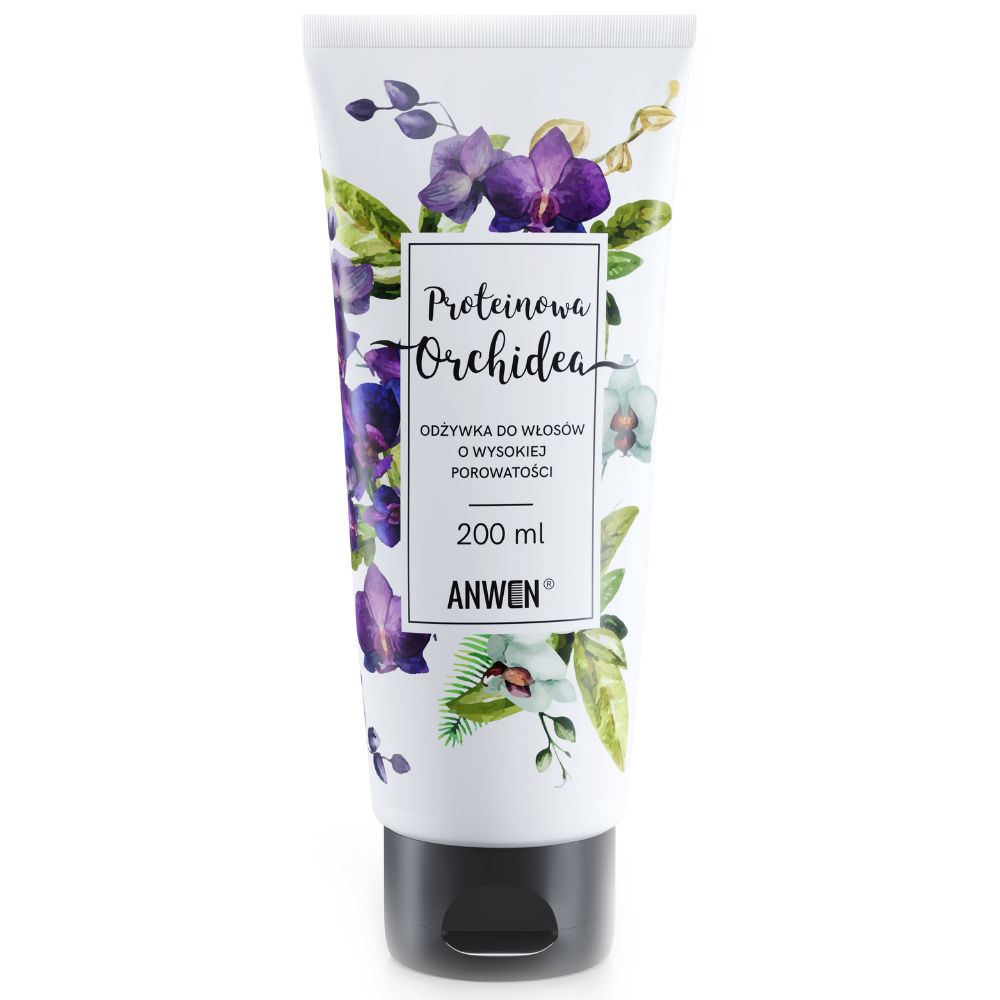 ANWEN Proteinowa Orchidea odżywka do włosów o wysokiej porowatości 200 ml