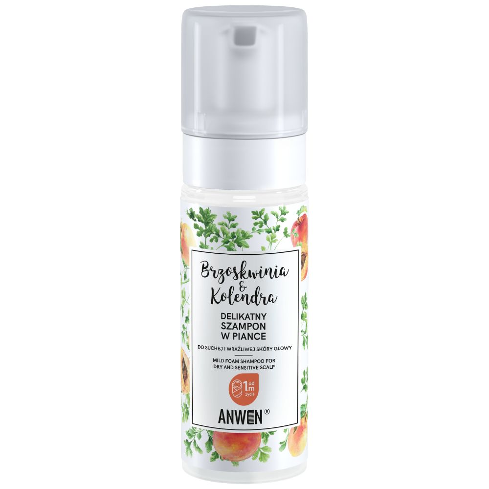 Anwen Brzoskwinia Kolendra szampon w piance 170 ml