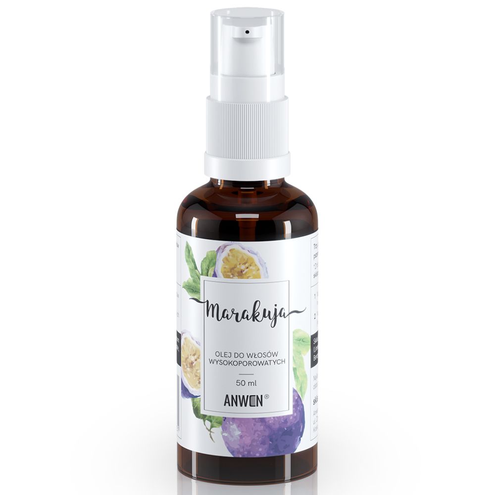 ANWEN Marakuja olej do włosów wysokoporowatych 50 ml