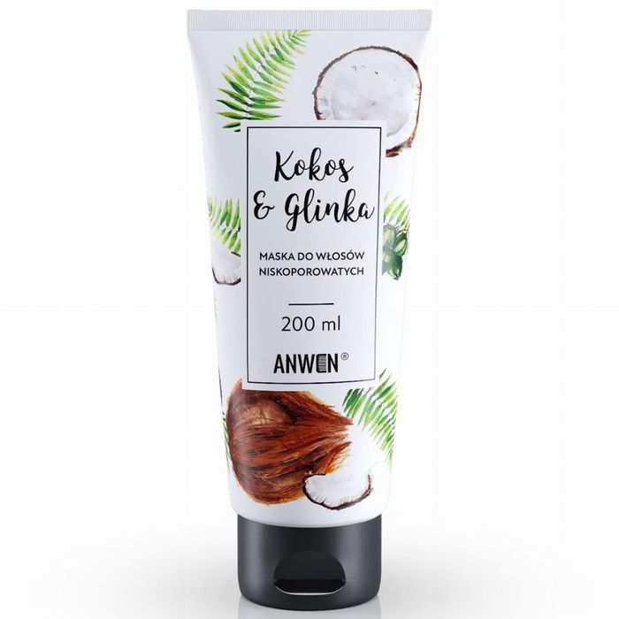 ANWEN Kokos i Glinka maska do włosów niskoporowatych 200 ml main product photo