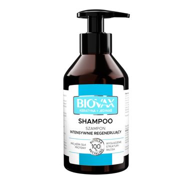 Biovax Keratyna + Jedwab regenerujący szampon do włosów 200 ml