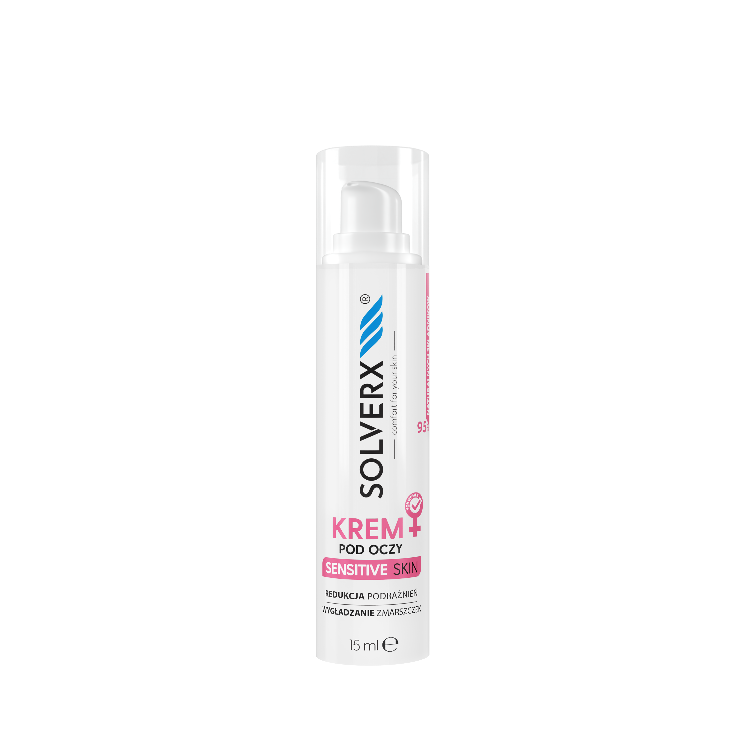 SOLVERX SENSITIVE SKIN Krem pod oczy skóra wrażliwa i naczynkowa 15ml