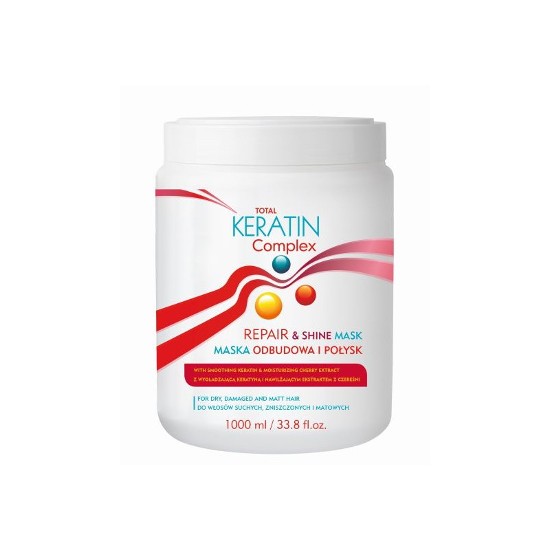 BELISO TOTAL KERATIN COMPLEX MASKA ODBUDOWA I POŁYSK MASKA 1L