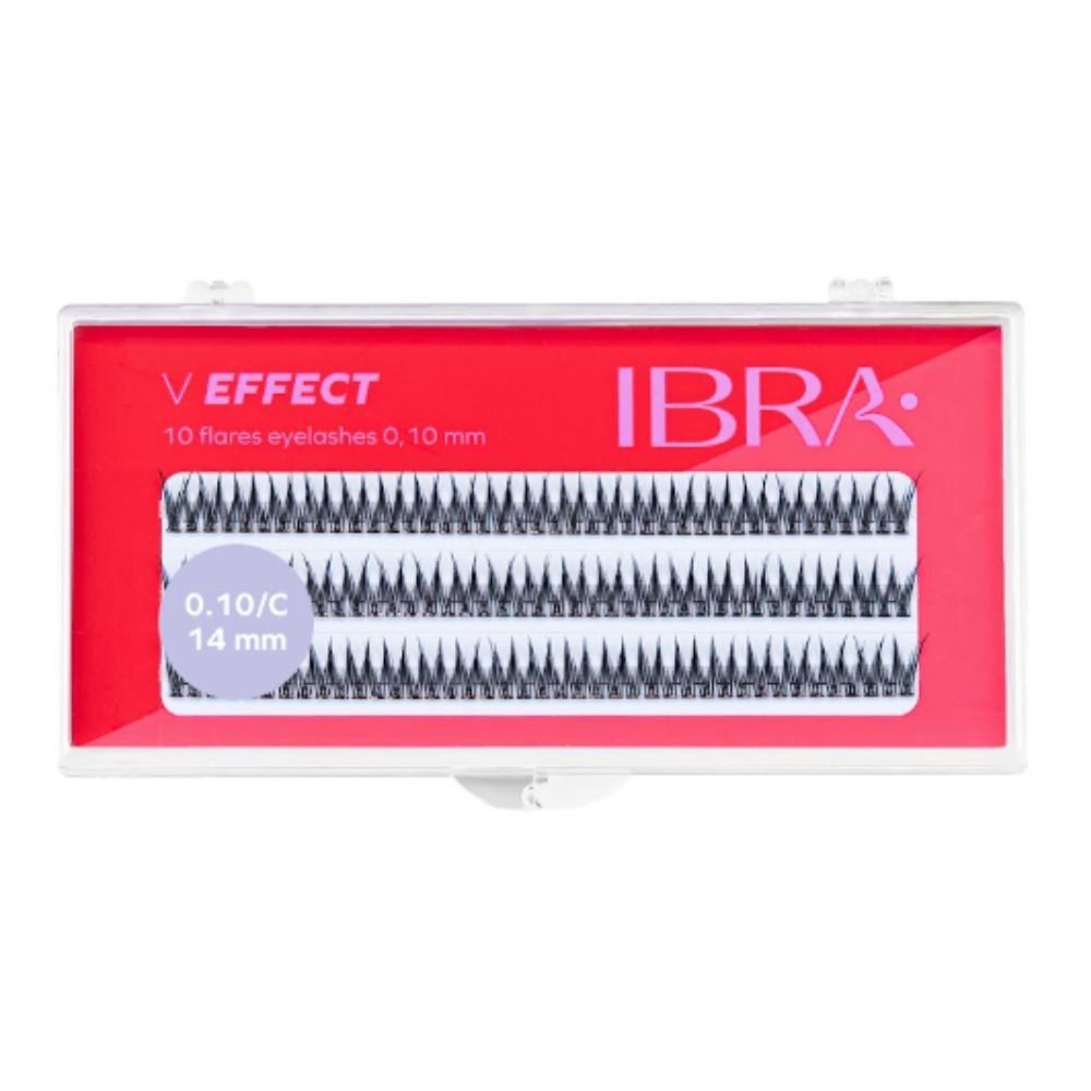 Ibra V effect C Kępki rzęs 14 mm 120 sztuk