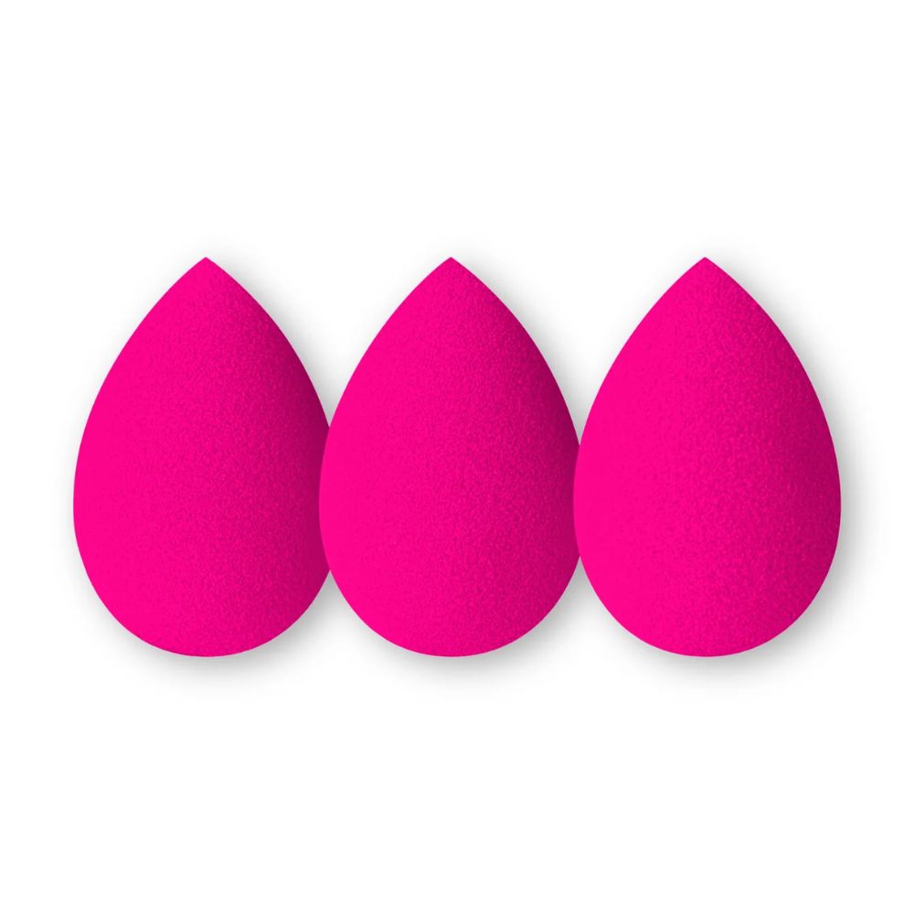 Ibra Makeup Blender Sponge zestaw różowych gąbeczek trio 3 sztuki