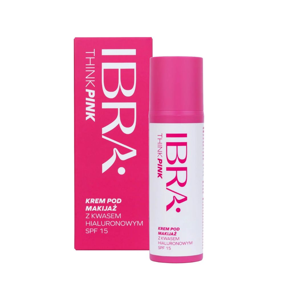 Ibra Think Pink krem pod makijaż z kwasem hialuronowym SPF15 50 ml
