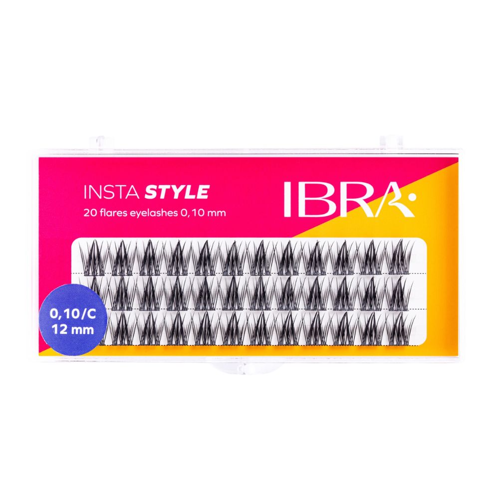 Ibra Insta Style Kępki rzęs 12 mm 36 sztuk