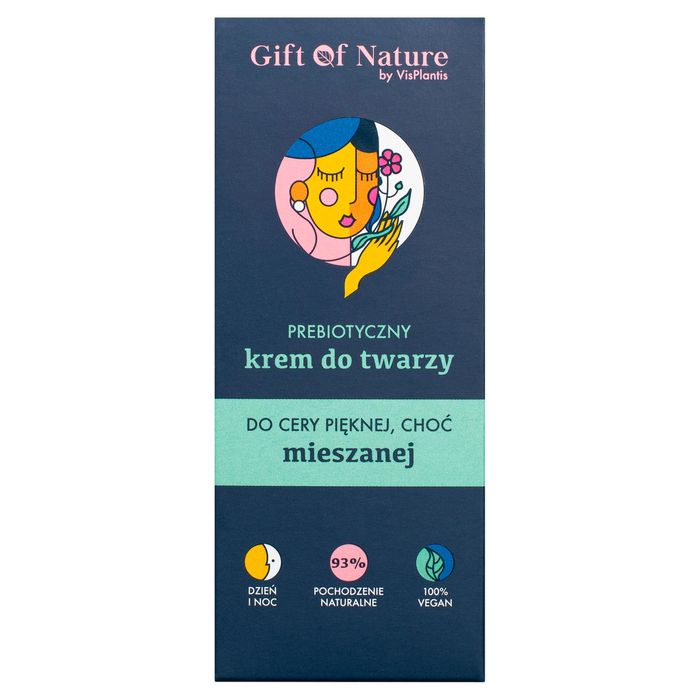 Gift of Nature Prebiotyczny krem do twarzy cery mieszanej na dzień i noc 50 ml main product photo