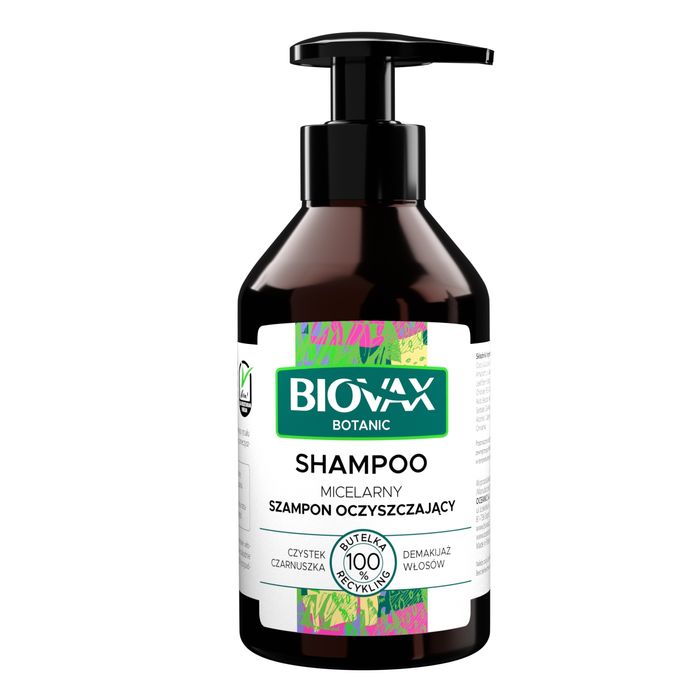 Biovax Botanic szampon micelarny oczyszczający Czystek, Czarnuszka 200 ml main product photo