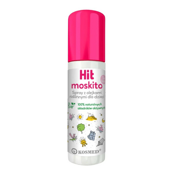 HIT MOSKITO Spray na komary dla dzieci z naturalnymi olejkami roślinnymi 100 ml