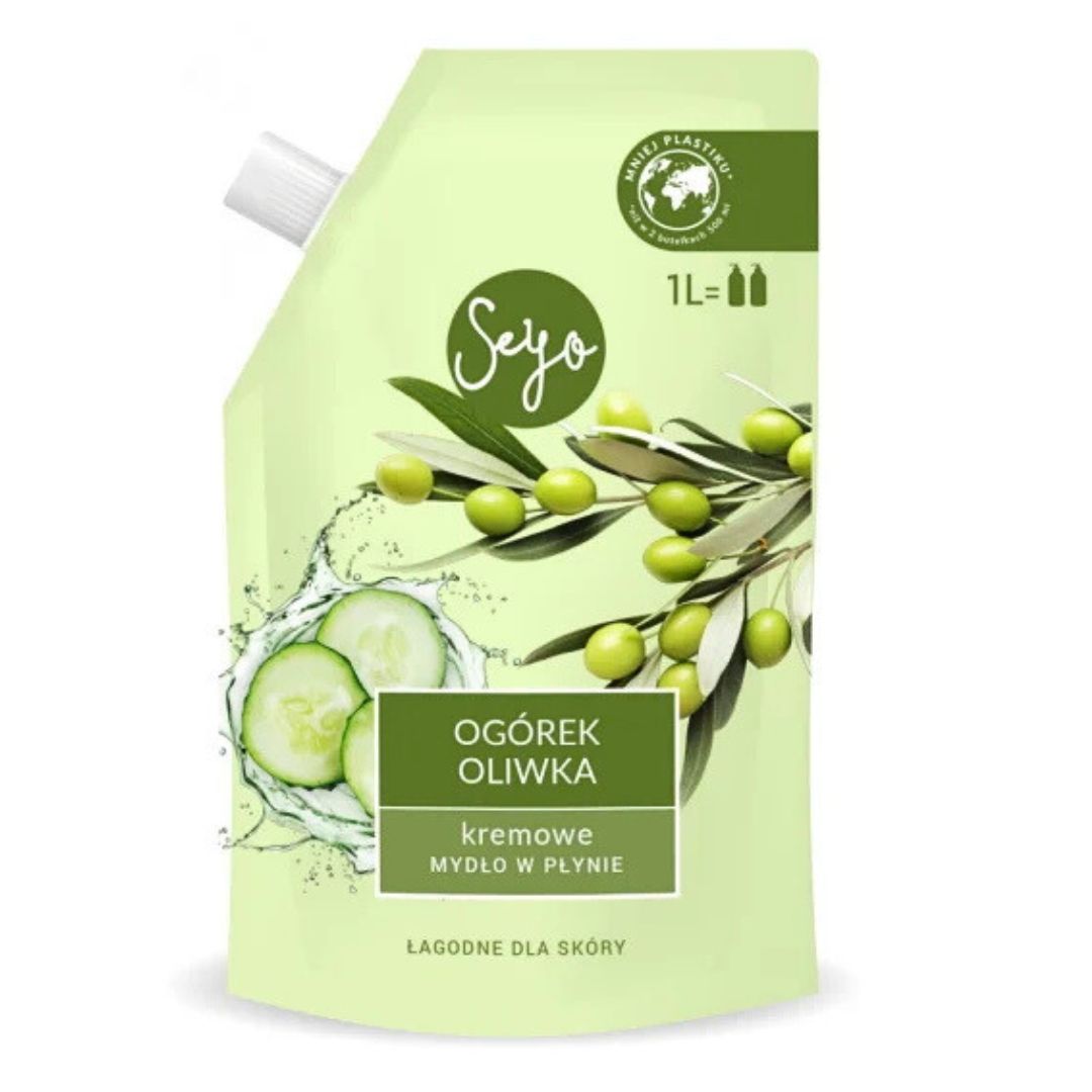 SEYO mydło w płynie Og&oacute;rek i Oliwka 1L