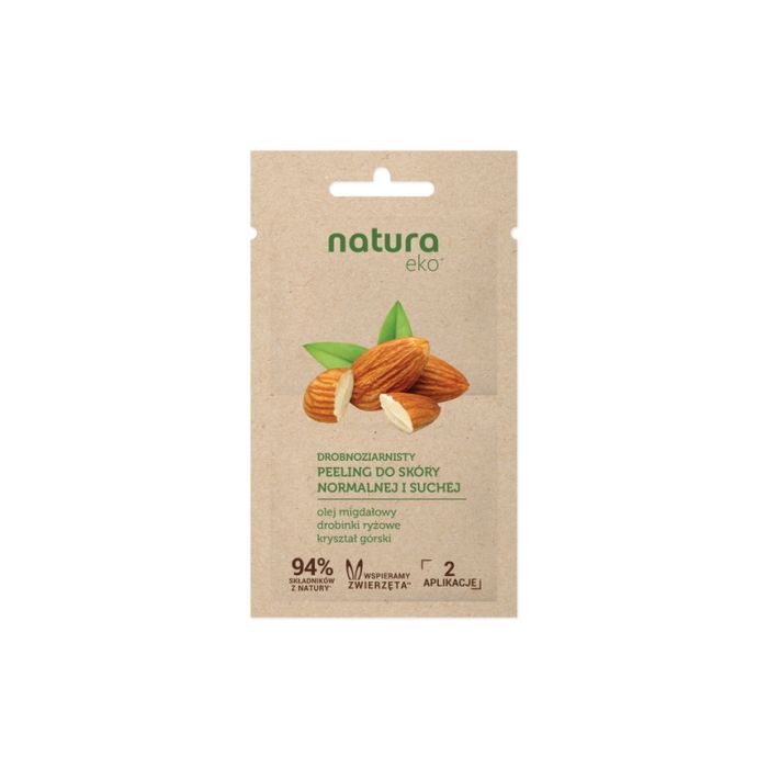 NATURA EKO Drobnoziarnisty peeling do twarzy 2x5 ml main product photo