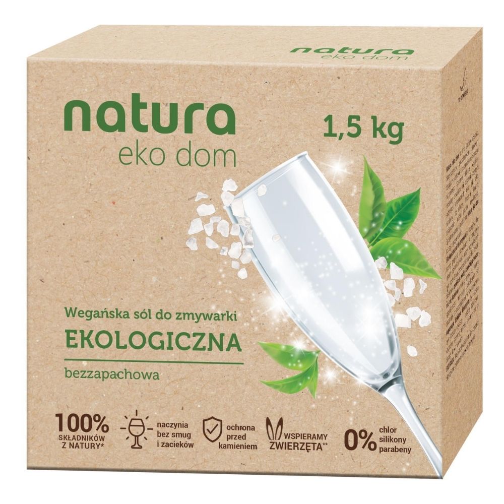 Natura s&oacute;l do zmywarki, ekologiczna, bezzapachowa 1,5 kg