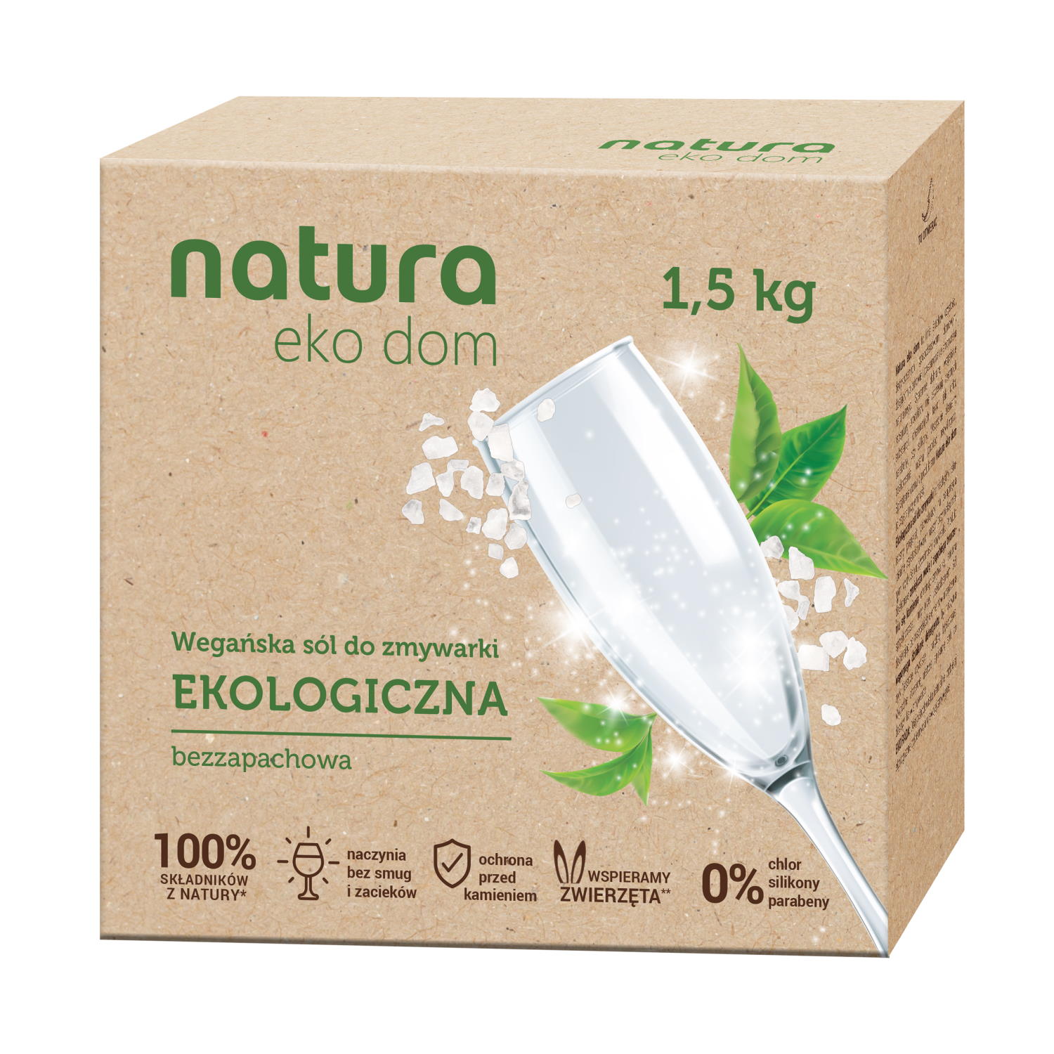 Natura sól do zmywarki, ekologiczna, bezzapachowa 1,5kg