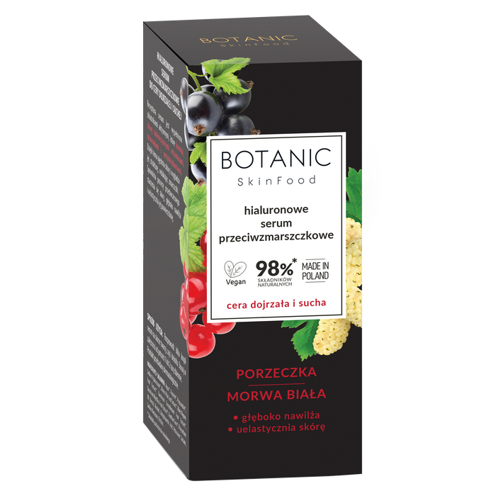 BOTANIC SKINFOOD serum do twarzy- hialuronowe - przeciwzmarszczkowe 30ML main product photo
