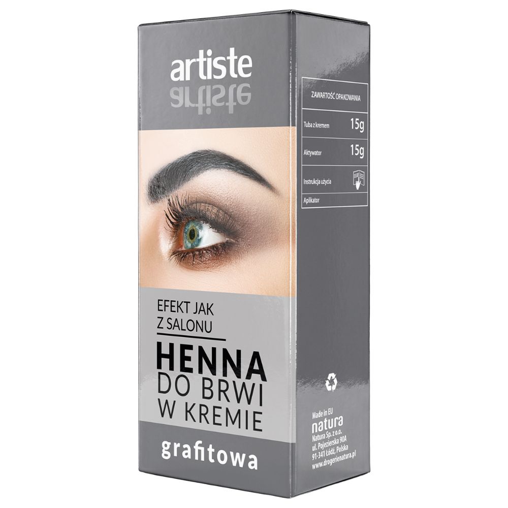 Artiste Grafitowa henna do brwi w kremie 30 g