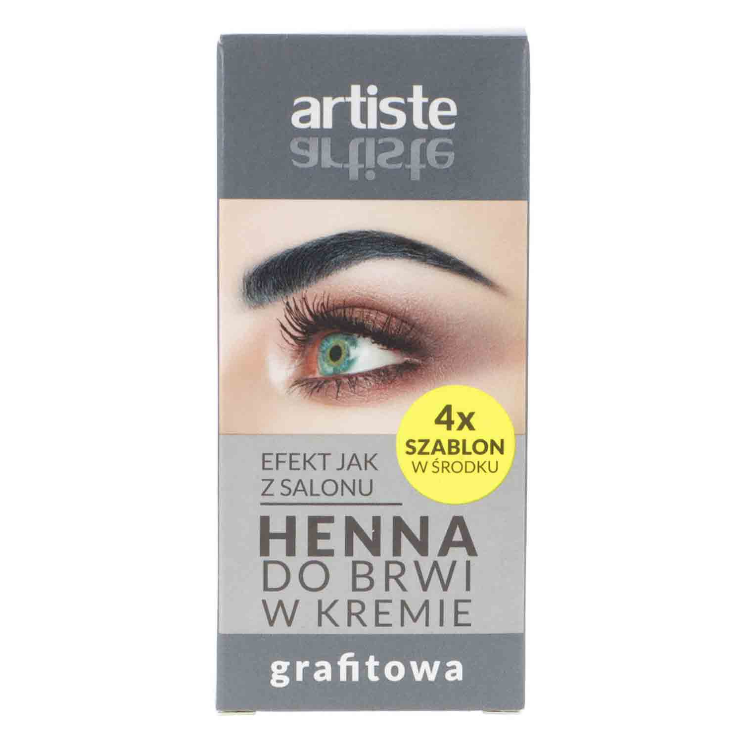 ARTISTE HENNA DO BRWI KREM GRAFITOWA 30G