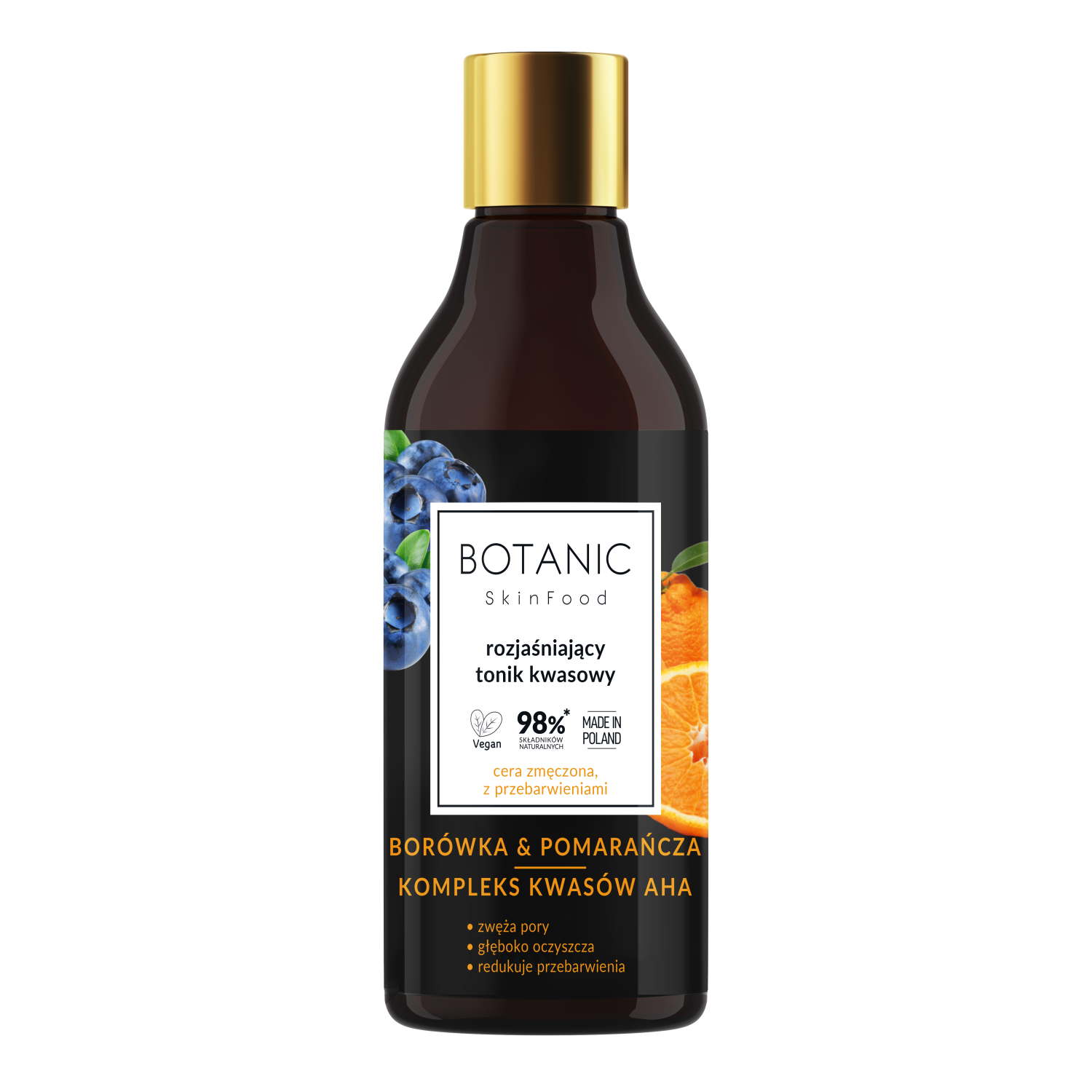 BOTANIC SKINFOOD ROZJAŚ.TONIK KWAS.250ML