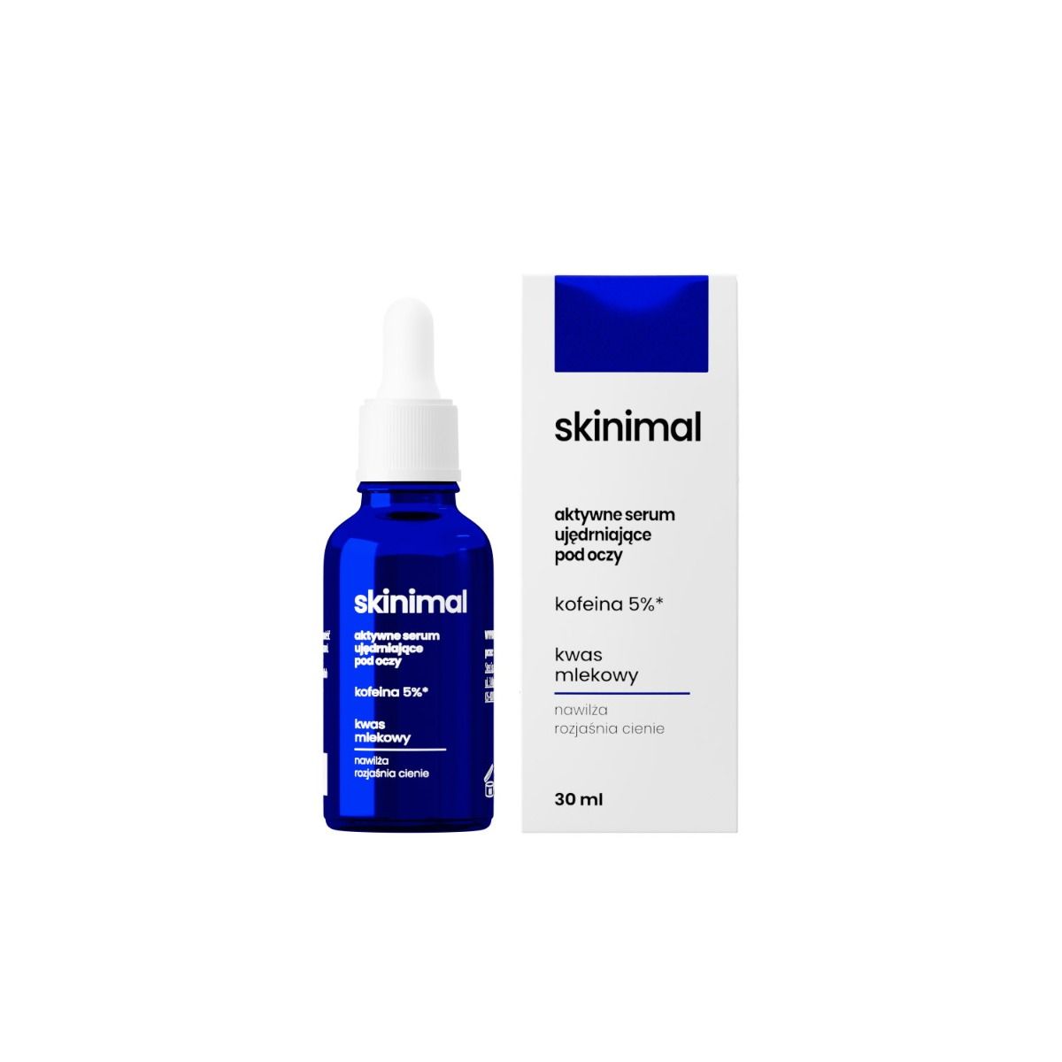 SKINIMAL  AKTYWNE SERUM POD OCZY Z KWASEM MLEKOWYM 5%