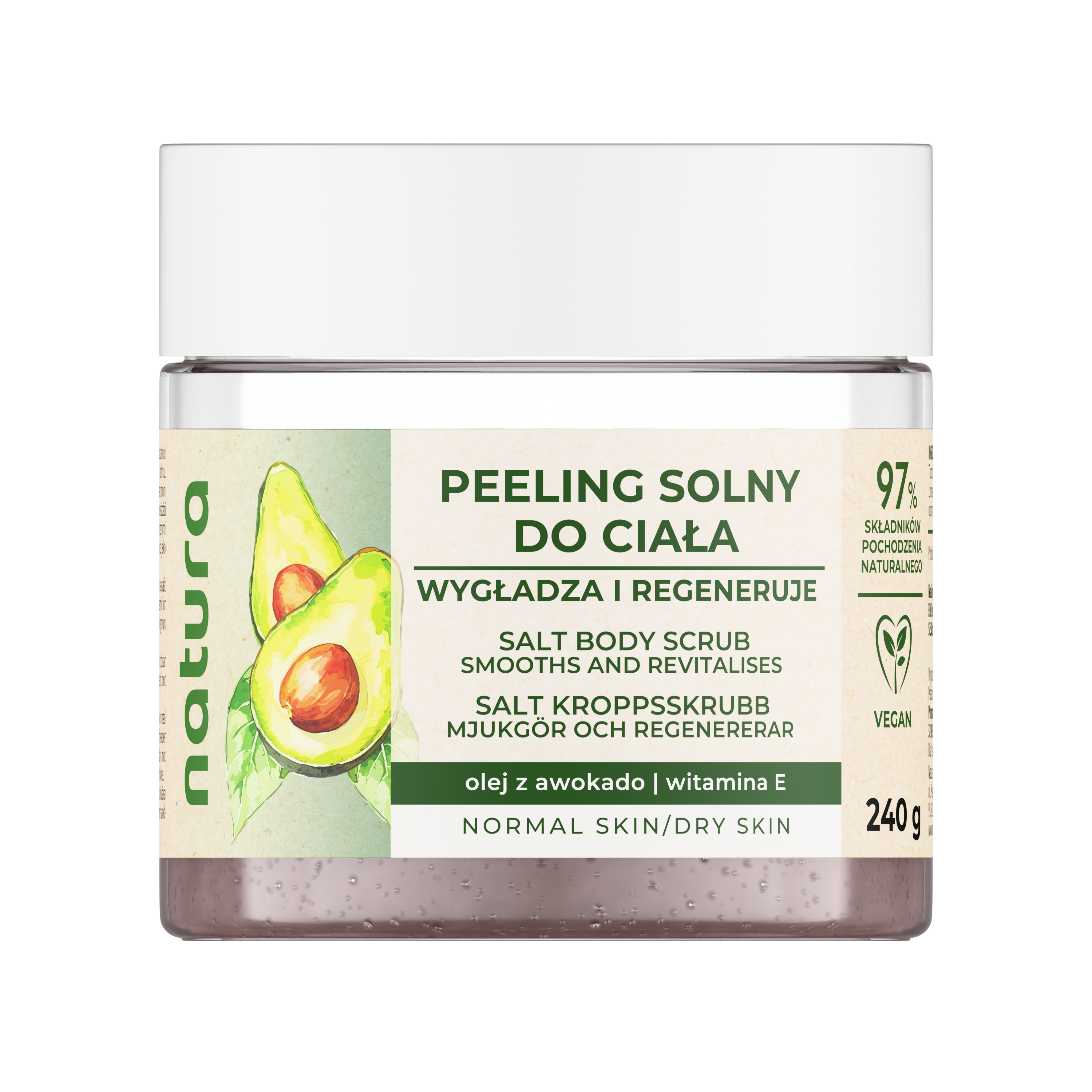 Natura Eko peeling solny do ciała 200ml