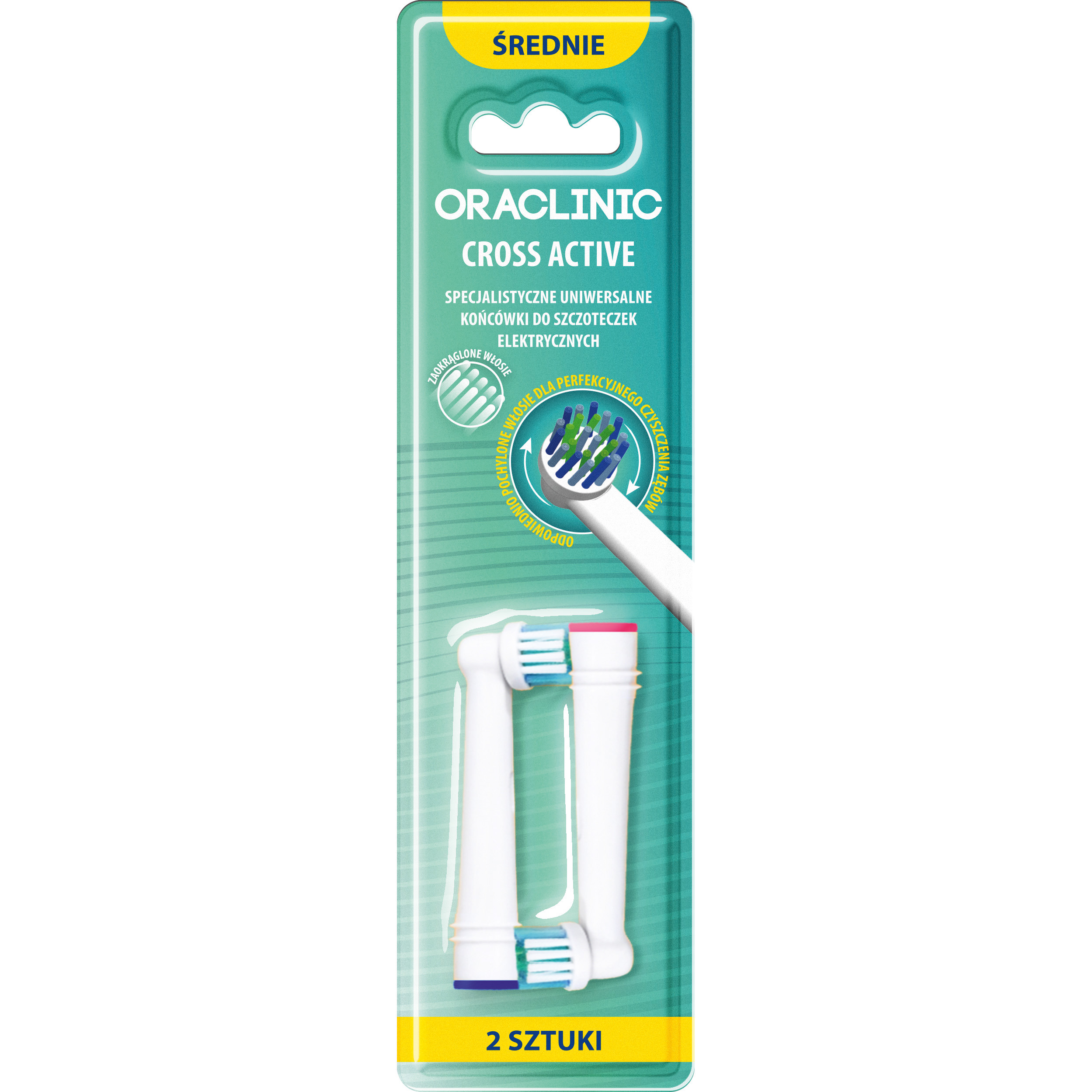 Oraclinic końcówki do szczoteczek Cross Active 2szt