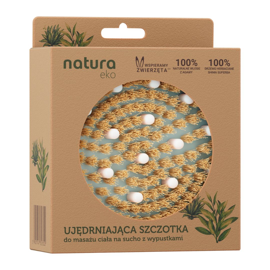 Natura Eko ujędrniająca szczotka do masażu ciała na sucho 1 szt.
