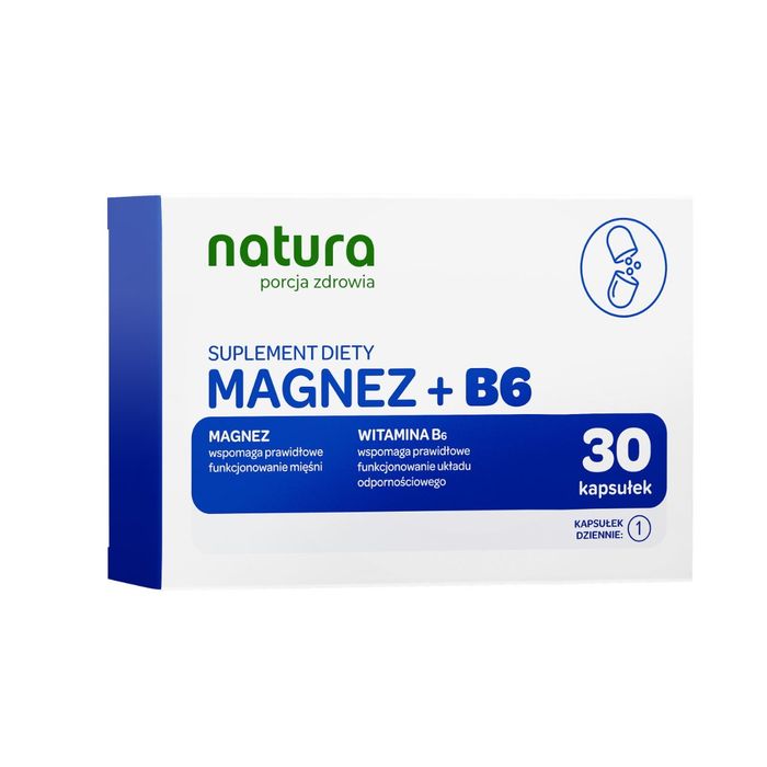 NATURA PORCJA ZDROWIA MAGNEZ B6 30SZT main product photo