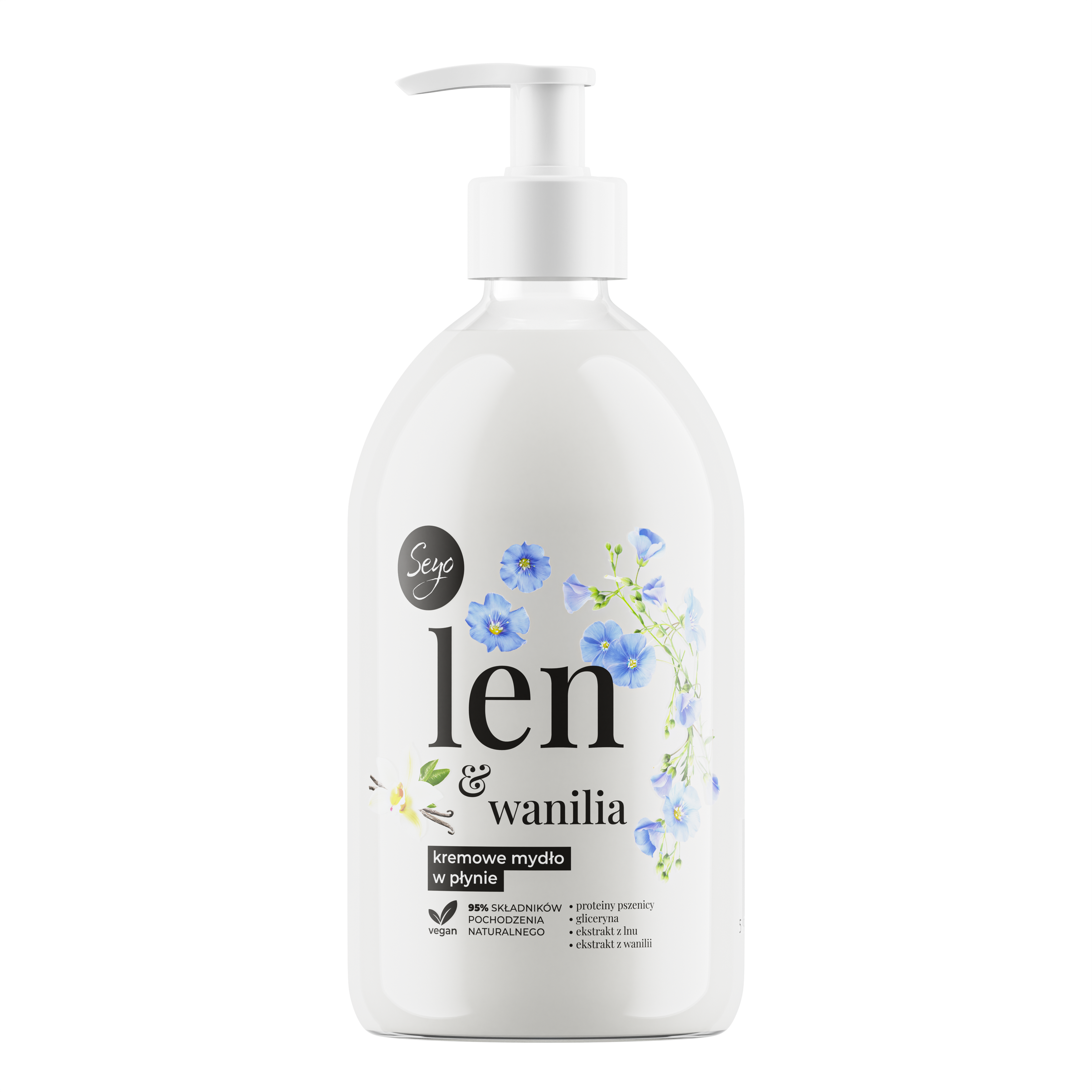 SEYO MYDŁO W PŁYNIE LEN&WANILIA 500ML
