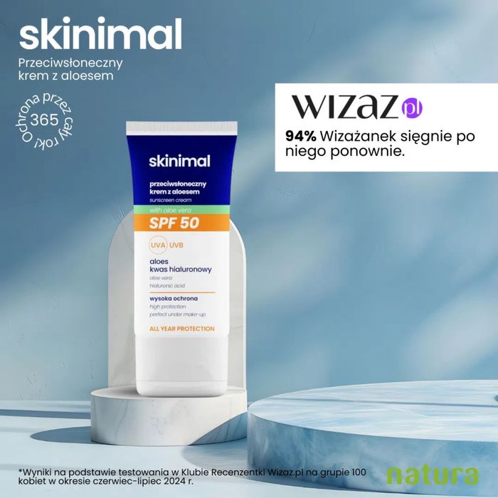 skinimal_SPF50_przeciwsłoneczny_krem_z_aloesem_wizaz