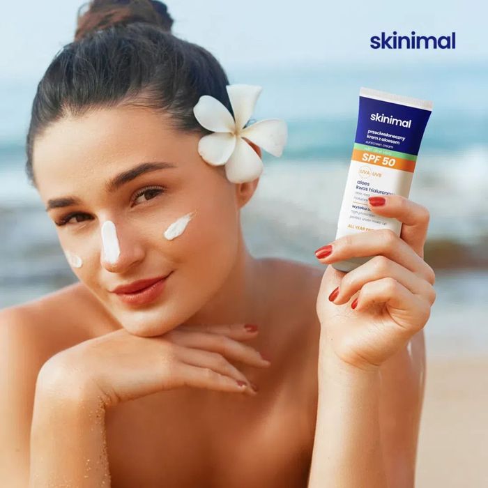 skinimal_SPF50_przeciwsłoneczny_krem_z_aloesem_produkt