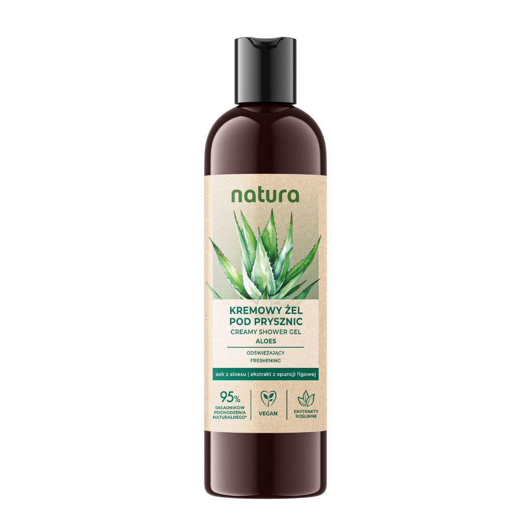 Natura kremowy żel pod prysznic Aloes 400 ml