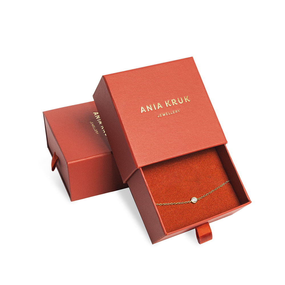 Ania Kruk Bransoletka pozłacana Cyrkonia