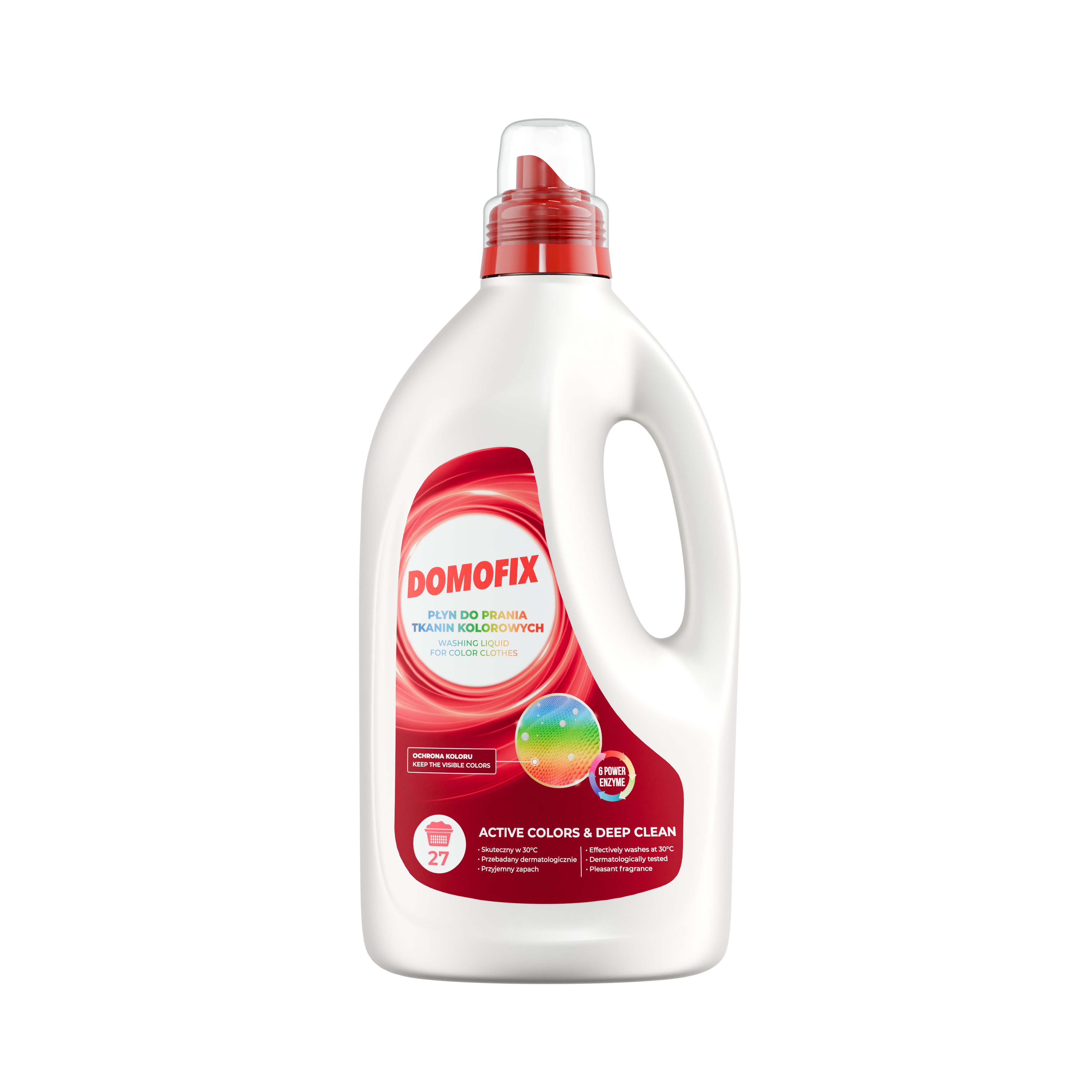 Domofix płyn do prania tkanin kolorowych 1,5L