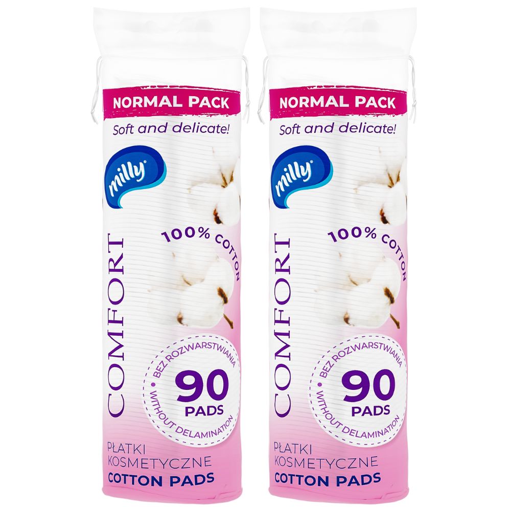 Milly Comfort zestaw płatków kosmetycznych 2 x 90 sztuk