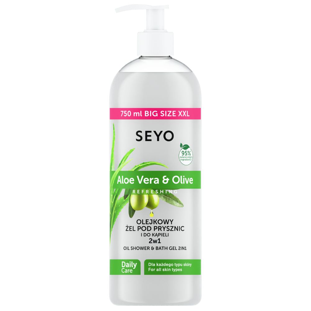 SEYO Aloe Vera Olive żel pod prysznic i do kąpieli 750 ml