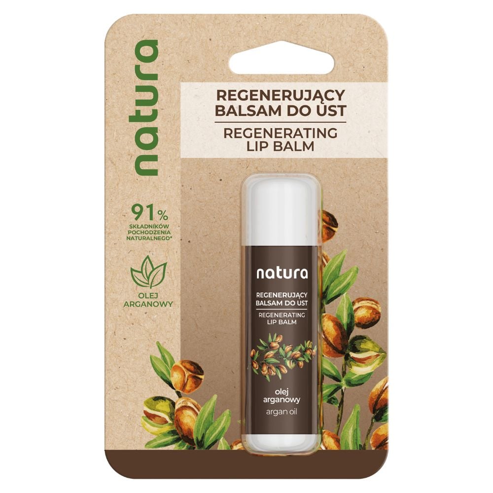 Natura Olej Arganowy regenerujący balsam do ust 4,8 g