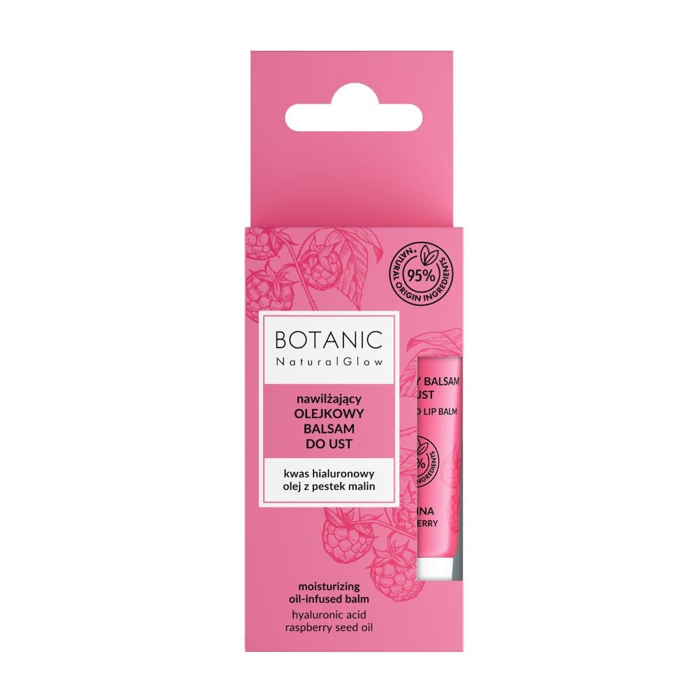 Botanic NaturalGlow Nawilzający Olejkowy Balsam Do Ust Malina 10ml