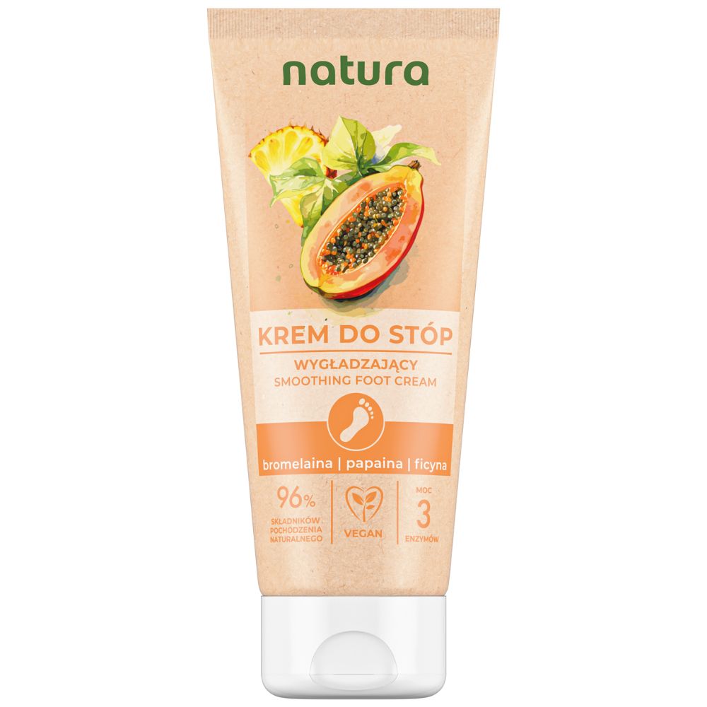 Natura 3 Enzymy wygładzający krem do stóp 100 ml