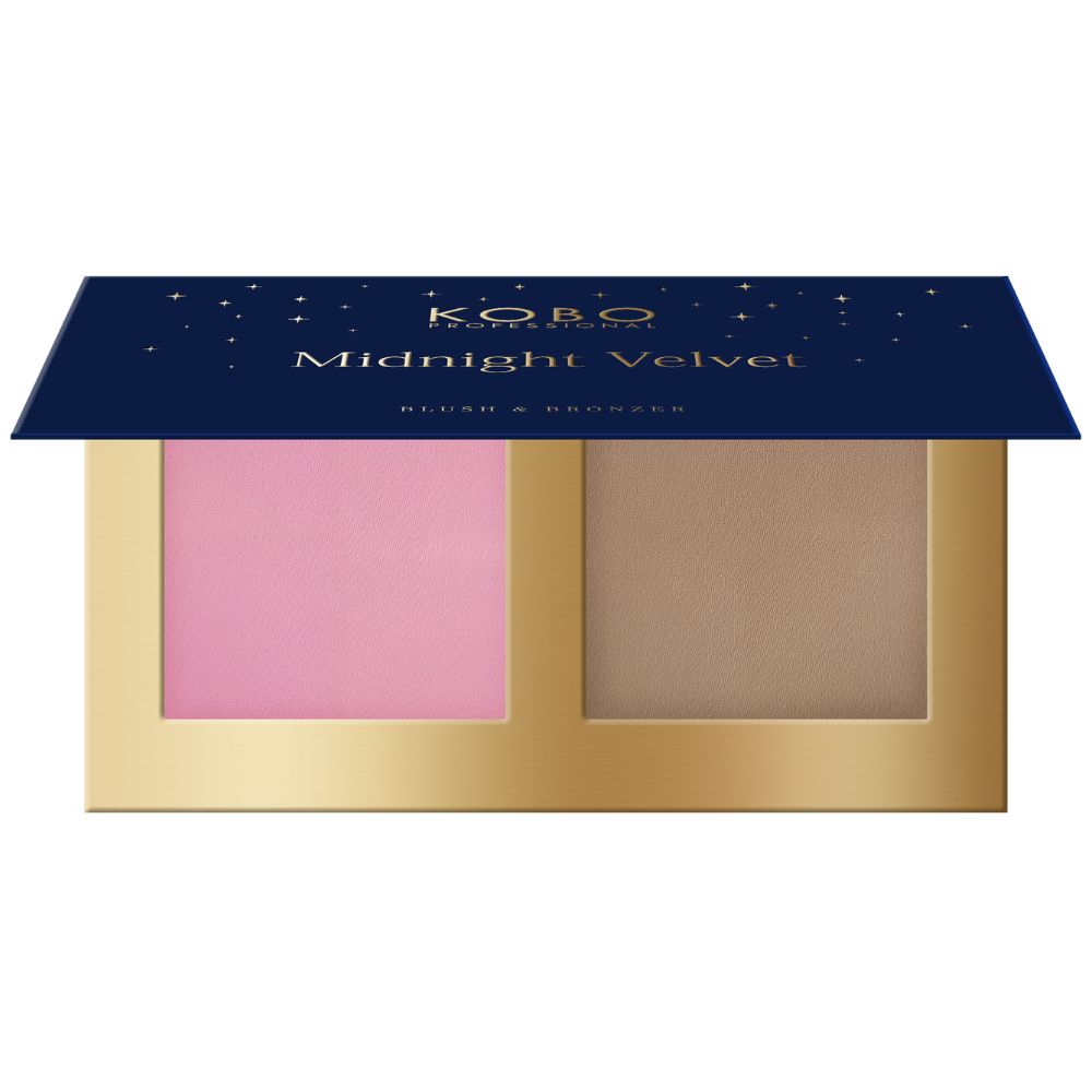 Kobo Midnight Velvet Blush&Bronzer 01 paleta różu i bronzera do policzków 15 g