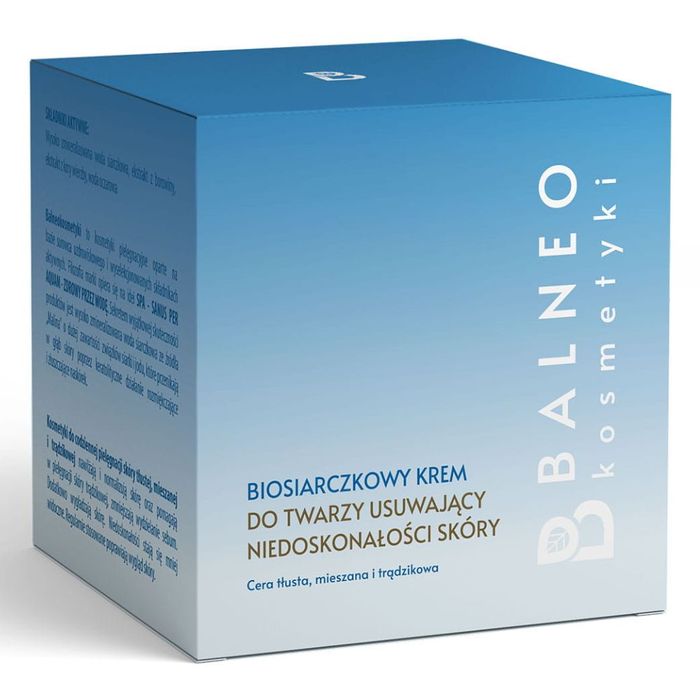 Balneokosmetyki Biosiarczkowy krem do twarzy usuwający niedoskonałości skóry main product photo