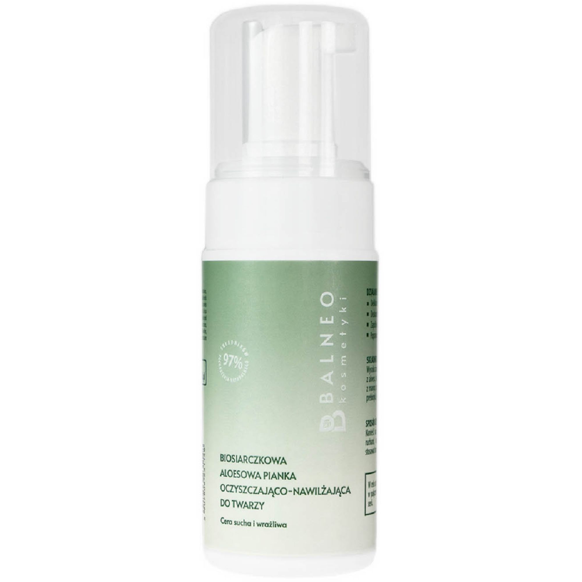 Balneokosmetyki Biosiarczkowa aloesowa pianka oczyszczająco-nawilżająca do twarzy