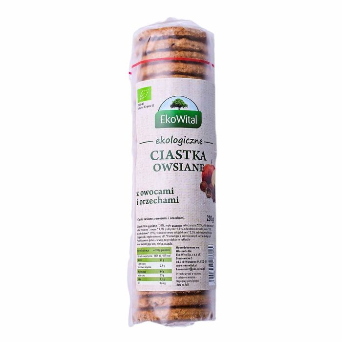 EKOWITAL CIASTK.OWSI OWOC/ORZE BIO 250G main product photo