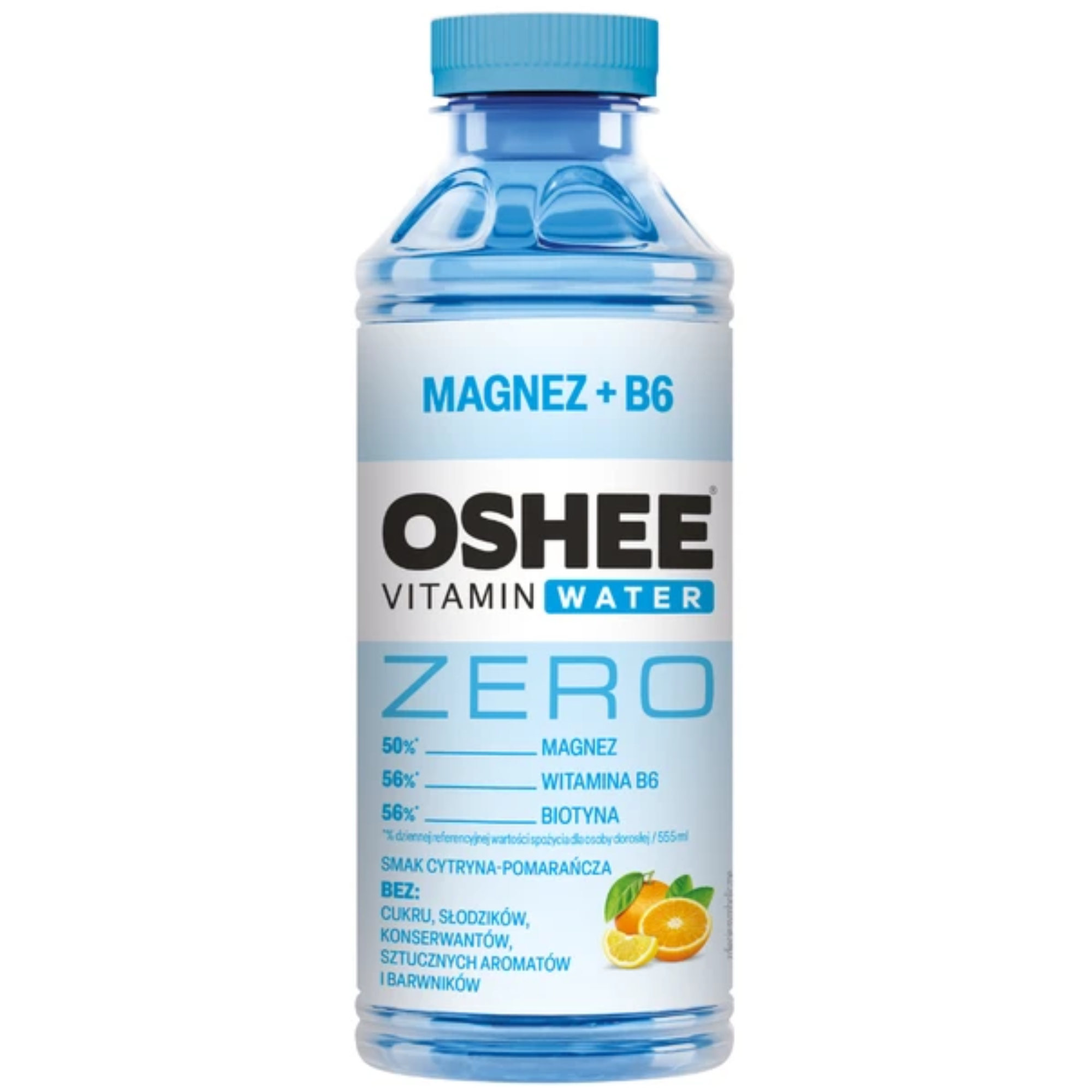 OSHEE Vitamin Water Zero napój niegazowany o smaku cytryny-pomarańczy 555 ml