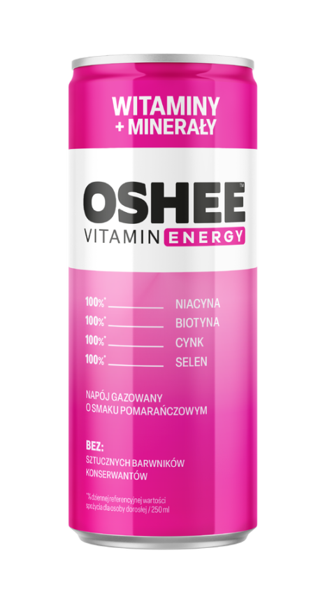 OSHEE VITAMIN ENERGY WITAMINY + MINERAŁY 250 ML