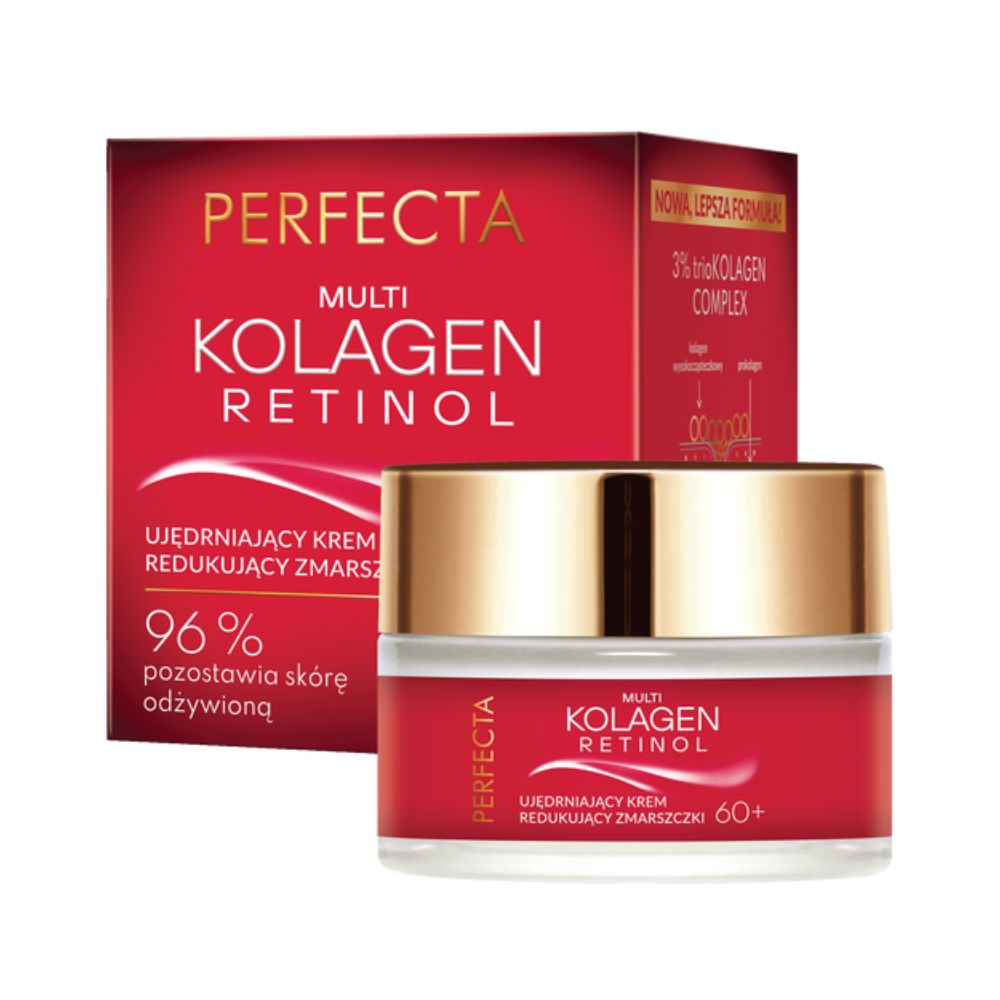 Perfecta Multi-Kolagen Retinol Ujędrniający krem do twarzy redukujący zmarszczki 60+ 50 ml