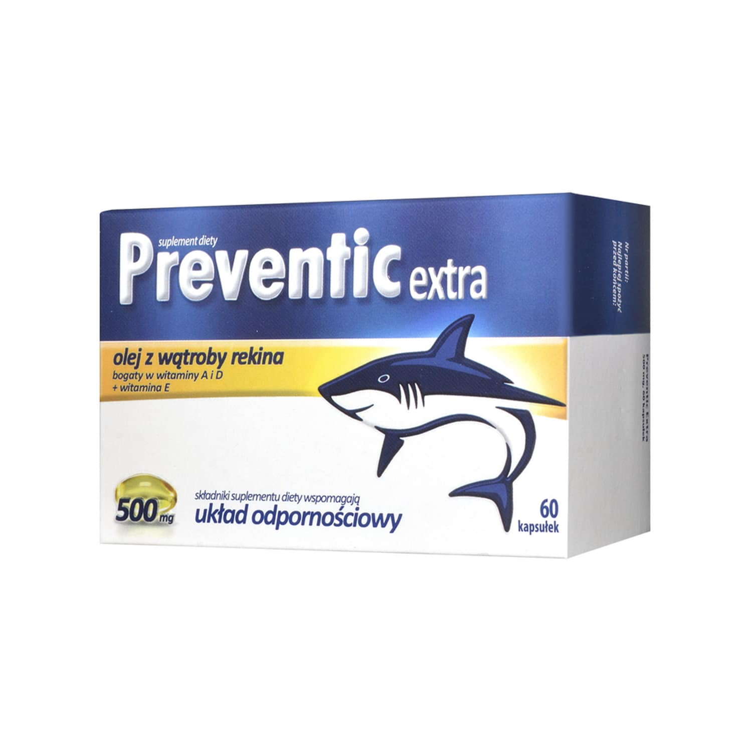 PREVENTIC EXTRA PREVENTIC EX.500MG KAP.OL.Z W.REK.60SZT Drogerie Natura