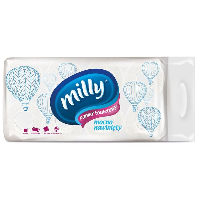 MILLY papier toaletowy 8 rolek main product photo
