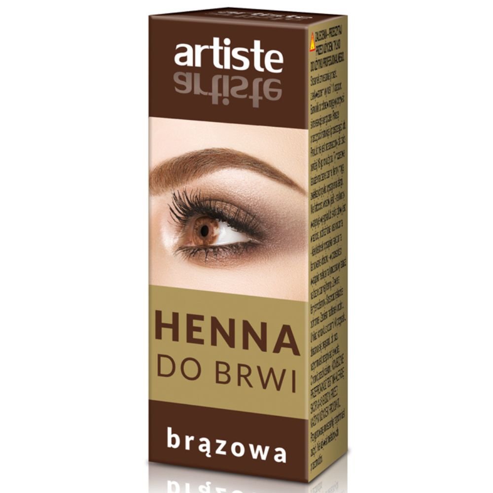 Artiste Brązowa henna do brwi w proszku 4 g