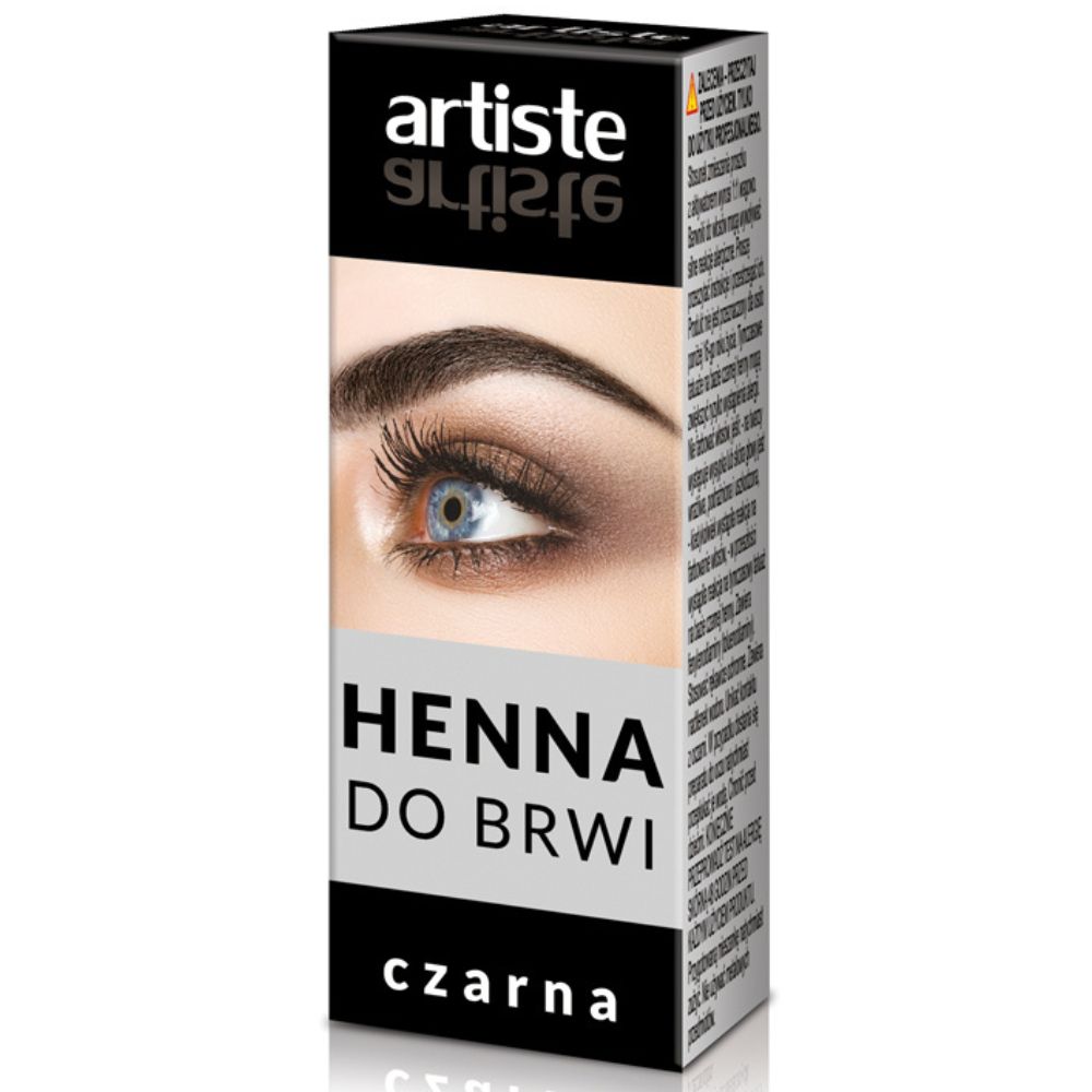 Artiste Czarna henna do brwi w proszku 4 g
