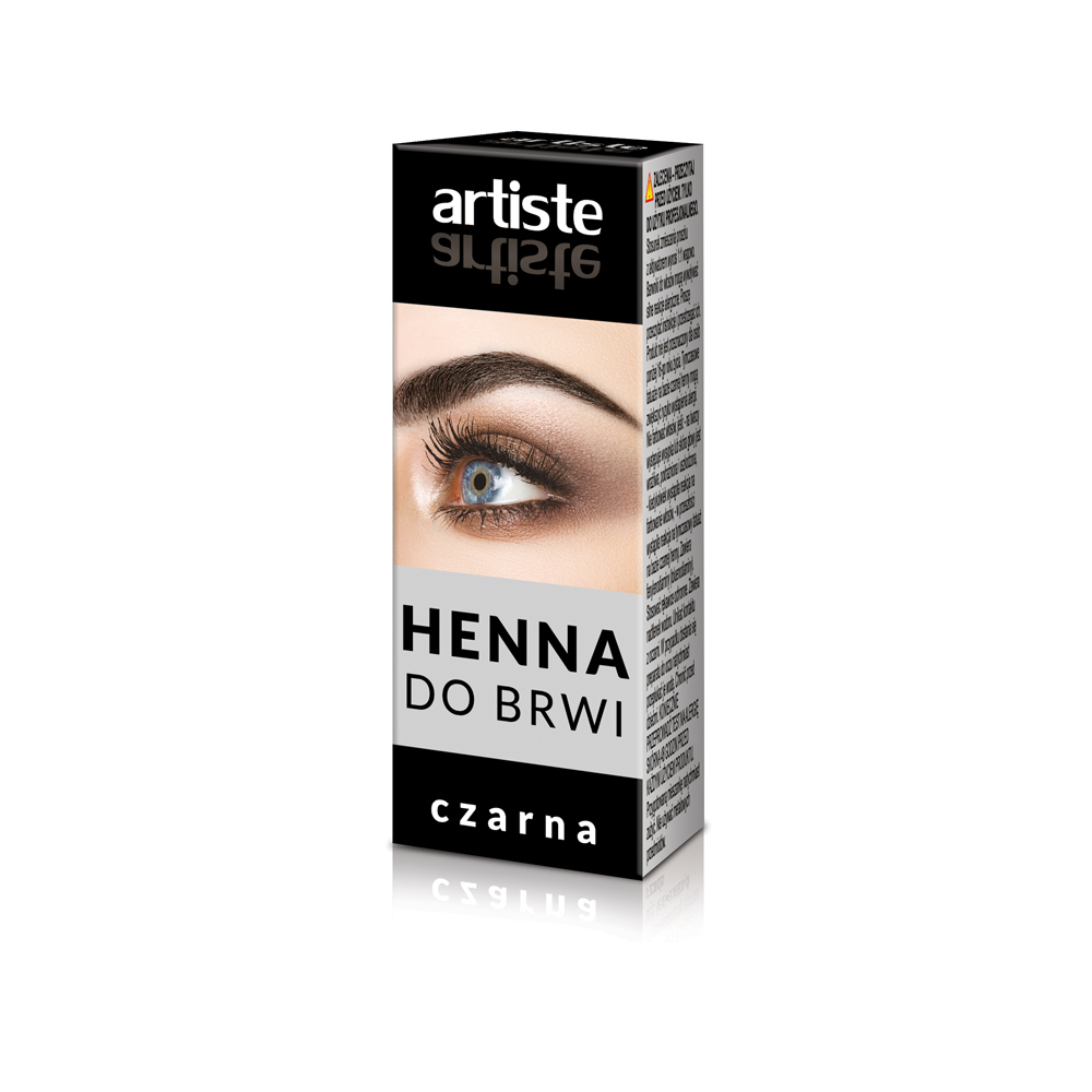 ARTISTE HENNA DO BRWI CZARNA 2 + 2 g